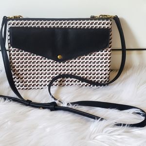 NWOT Fossil Devon Crossbody Brown And Cream
